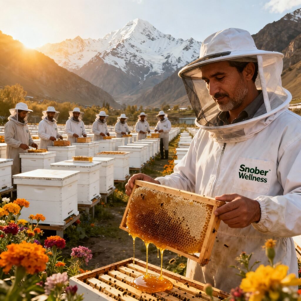 Snober Honey Farming in Kashmir