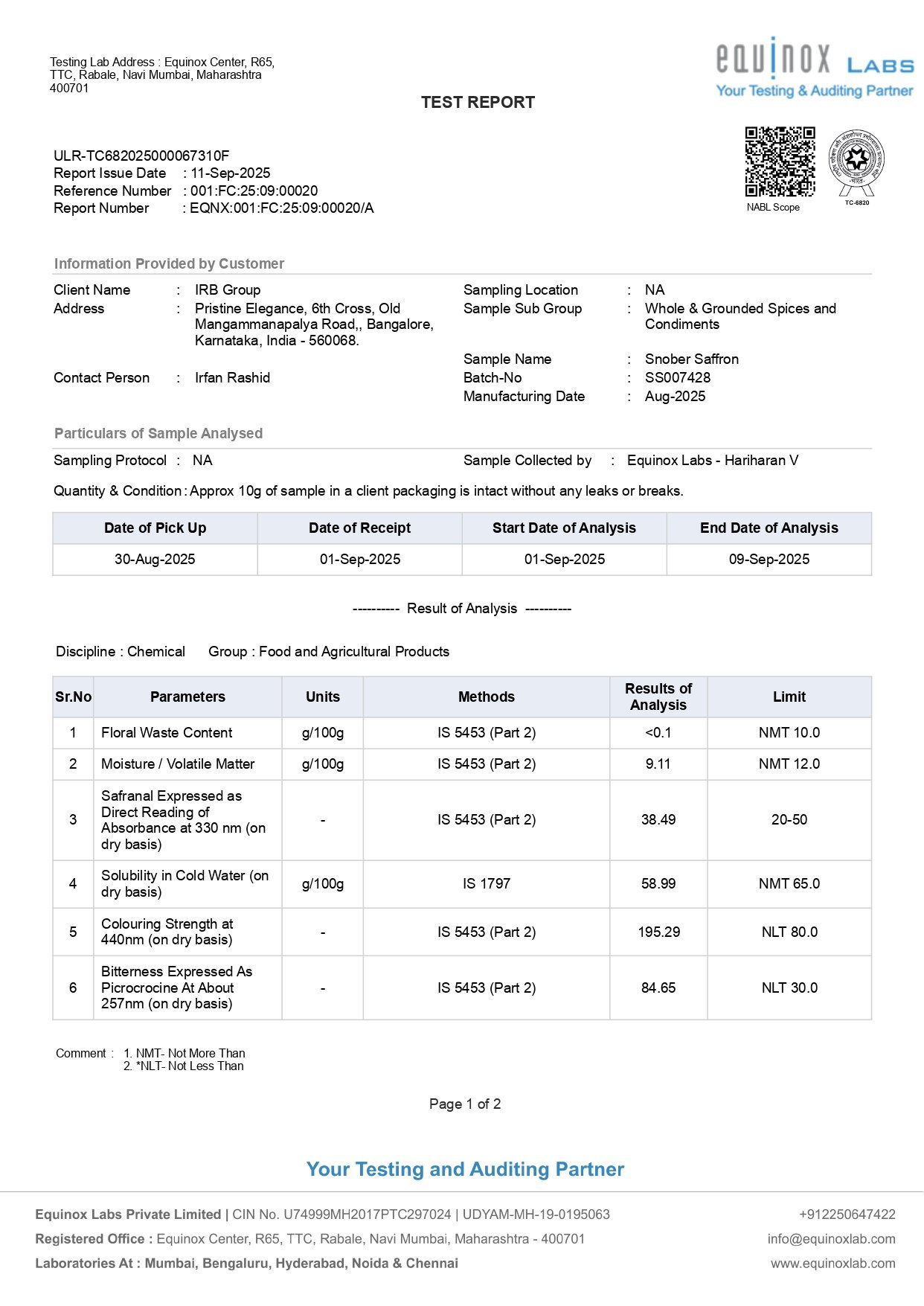Snober Saffron - Lab Certified - Pure Kashmir Kesar - Grade 1 - 5g (Best Seller) - Image 8