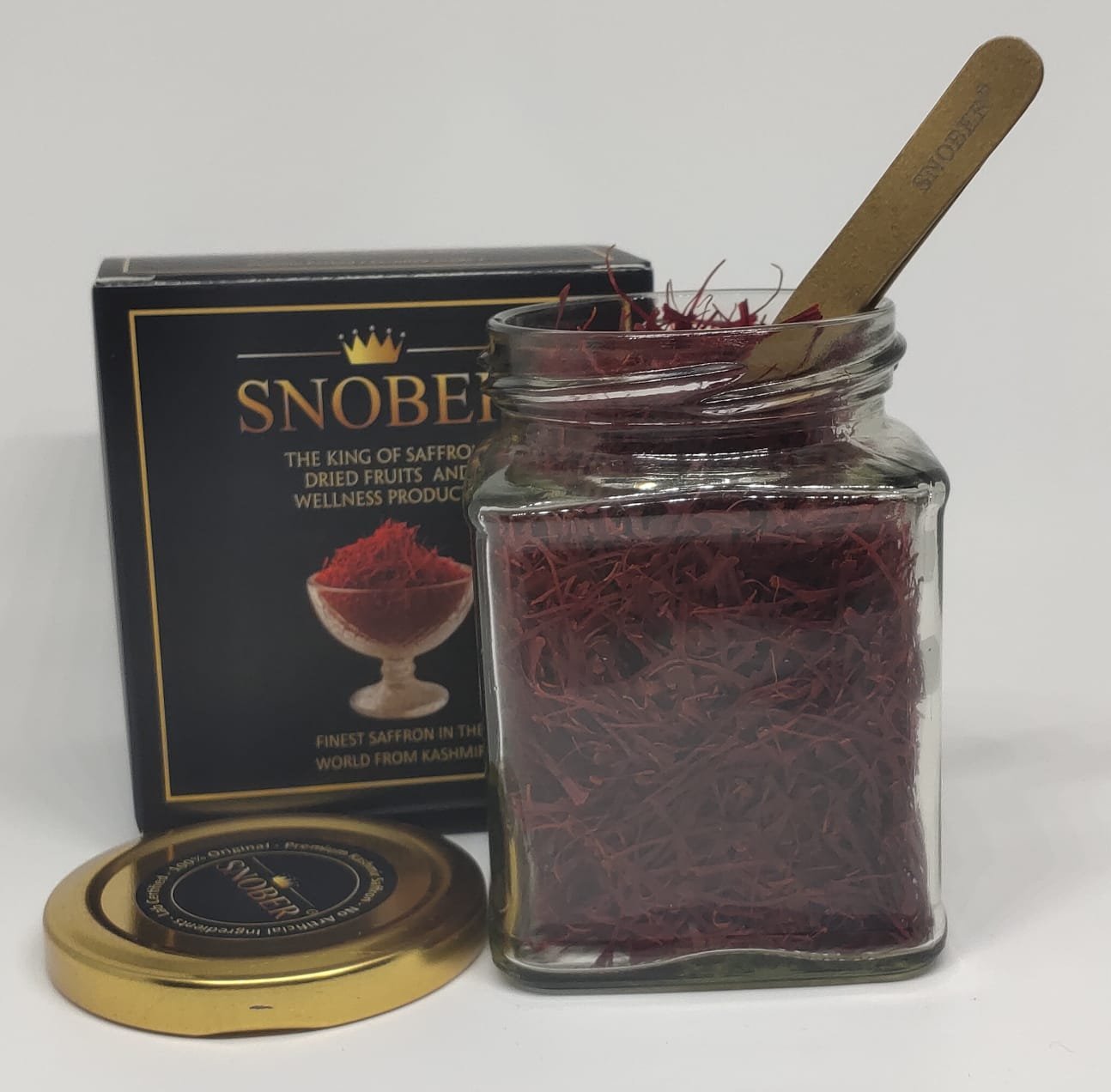 Snober Saffron - Lab Certified - Pure Kashmir Kesar - Grade 1 - 50g - Image 9